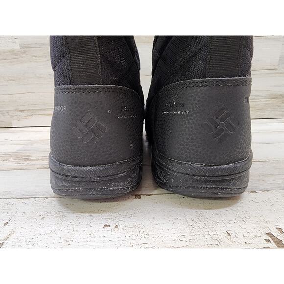 Columbia Womens YL5328-010 Waterproofed Black Fur Boots Size 10 - Picture 6 of 12